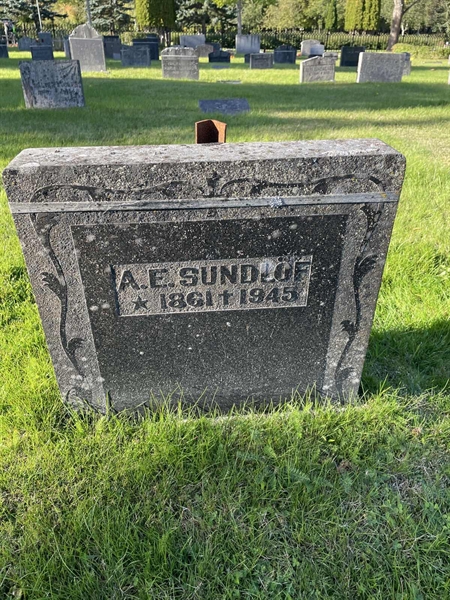Grave number: 1 T     7