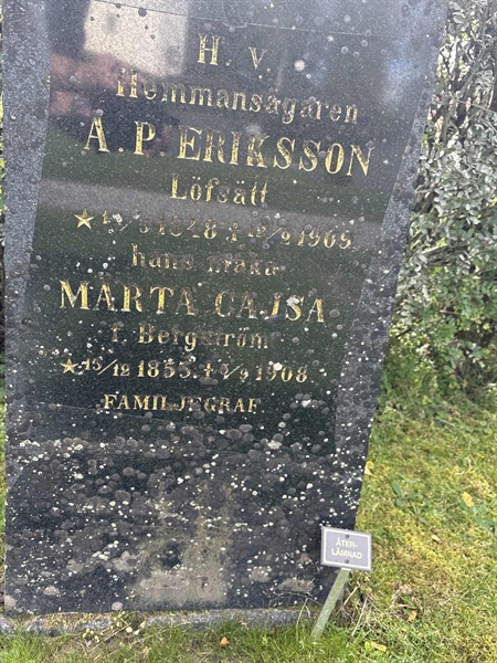 Grave number: SÄ GA  1559