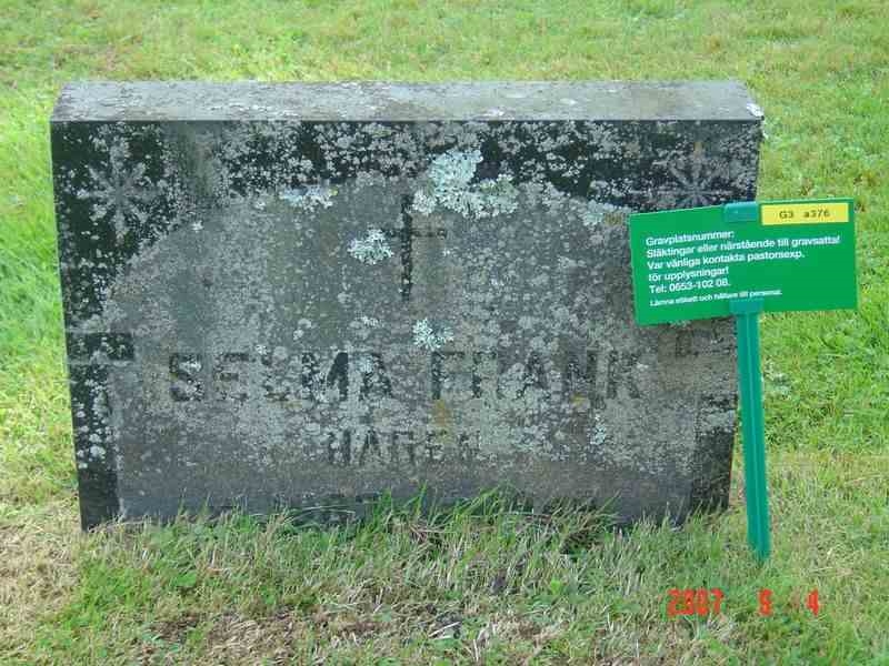 Grave number: D G 3   376a