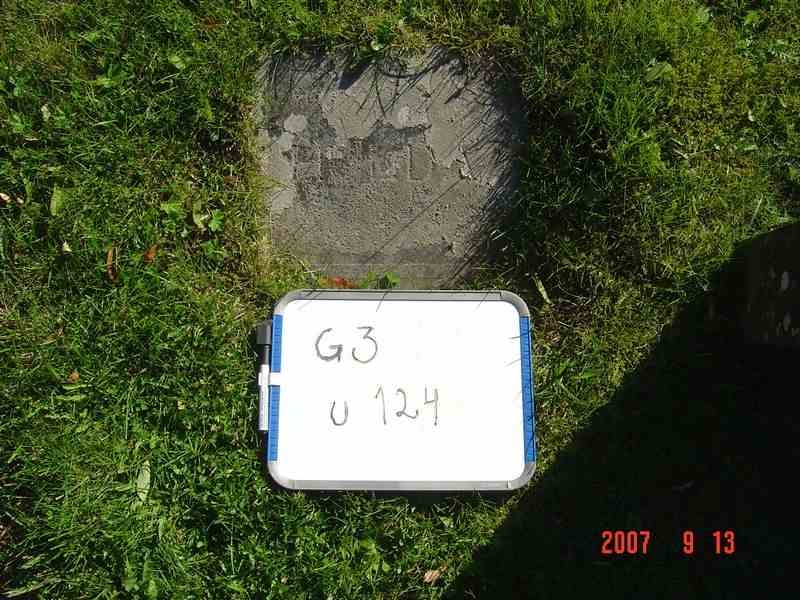 Grave number: D G 3   124U