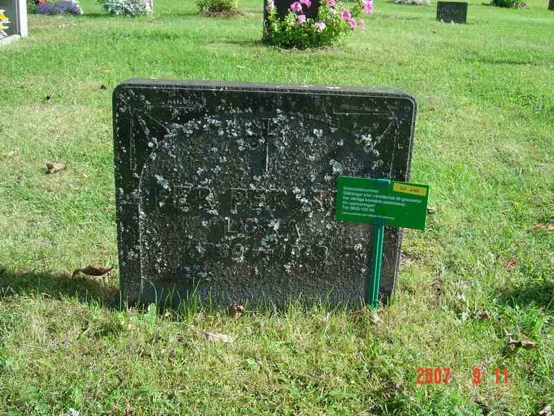 Grave number: D G 3   101a