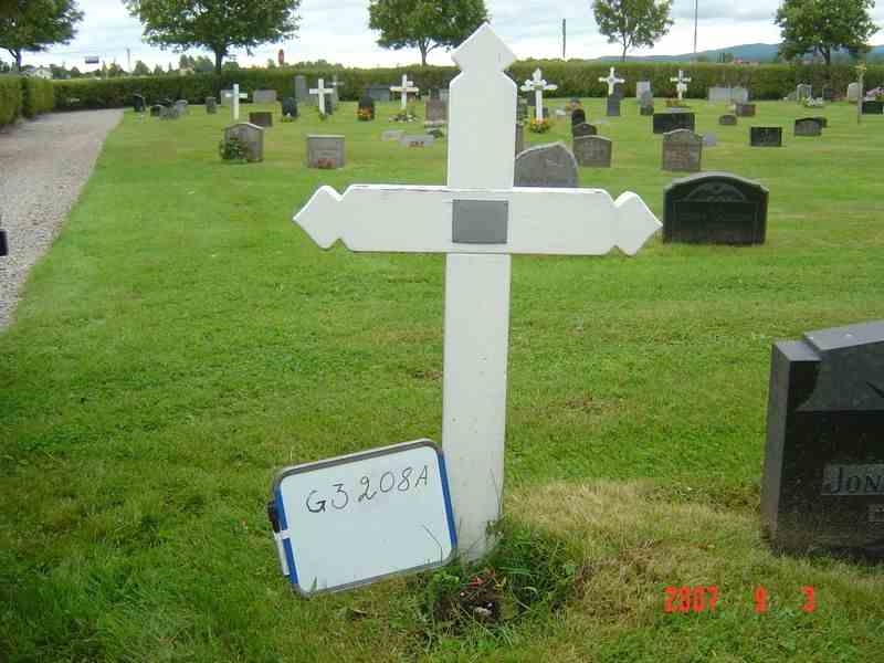 Grave number: D G 3   208a