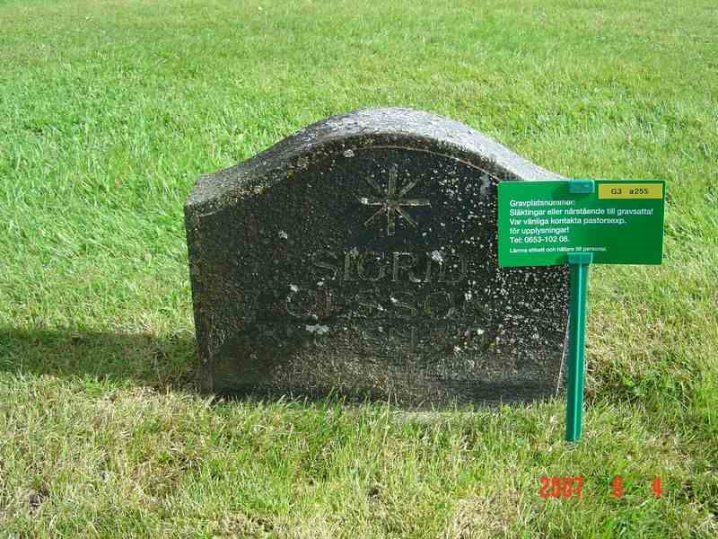 Grave number: D G 3   255a