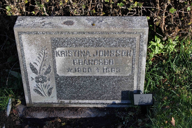 Grave number: A L  693