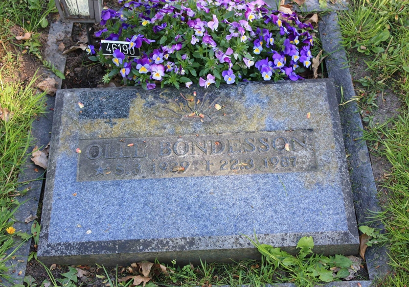 Grave number: Ö 46   190