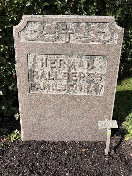 Grave number: 1 NC   233