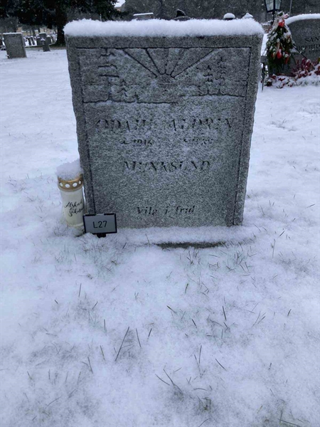 Grave number: 1 NL    27