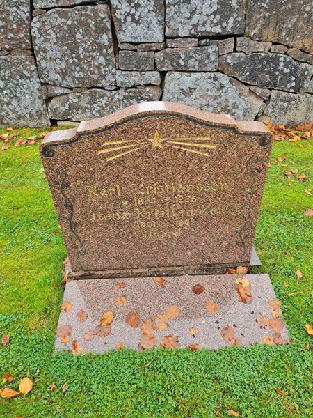 Grave number: K1 14     9, 10