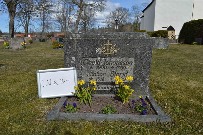 Grave number: LV K     3, 4