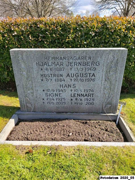 Grave number: 1 H B   170