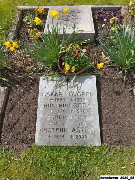 Grave number: 1 H F    65