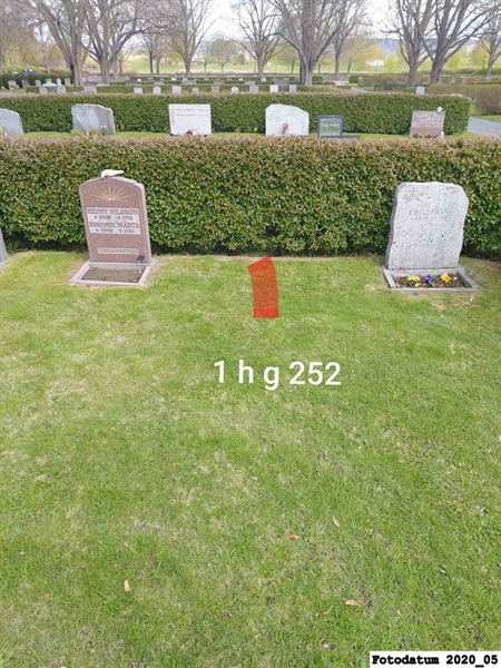 Grave number: 1 H G   252