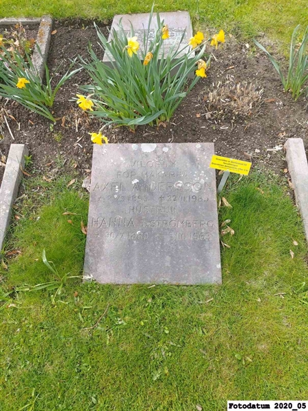 Grave number: 1 H F    67