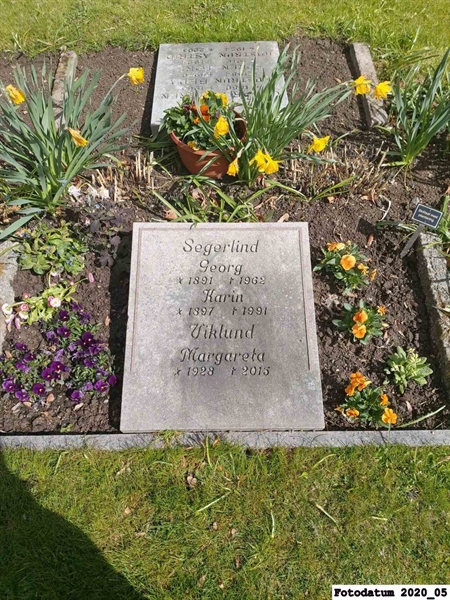 Grave number: 1 H F    58