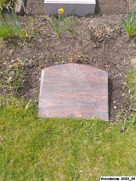 Grave number: 1 H F    46