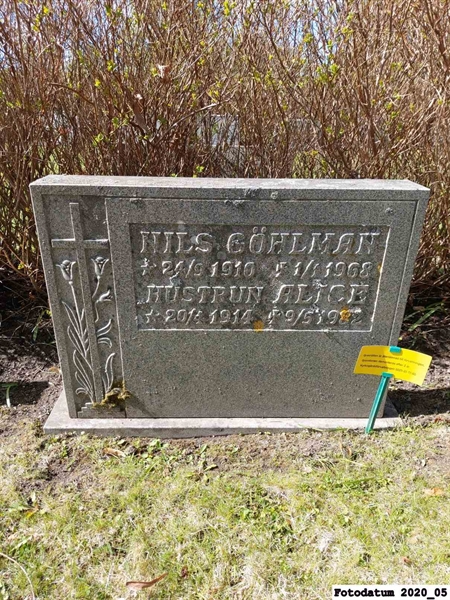 Grave number: 1 H B   193