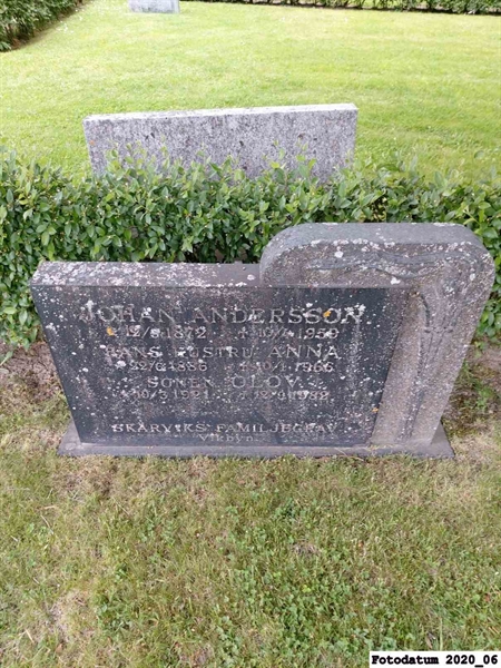 Grave number: 1 H I    95