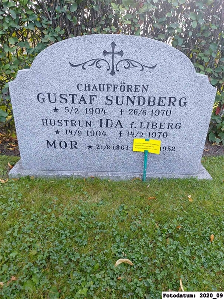 Grave number: 1 Ö 22    23