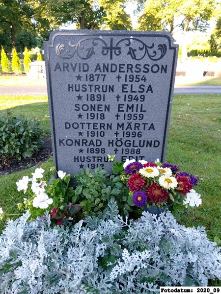 Grave number: 1 Ö 19    21