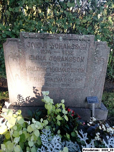 Grave number: 1 Ö 20   123