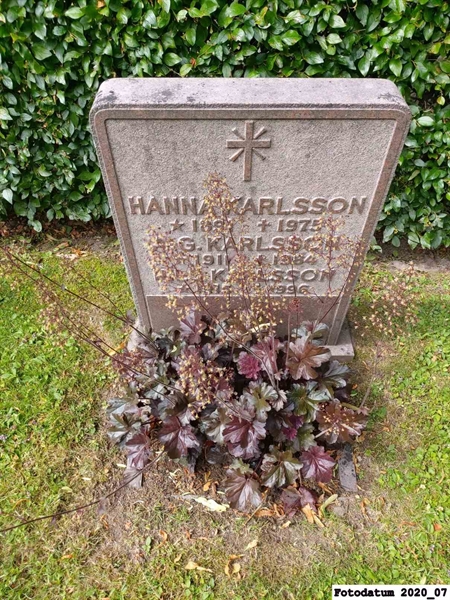 Grave number: 1 H M   164