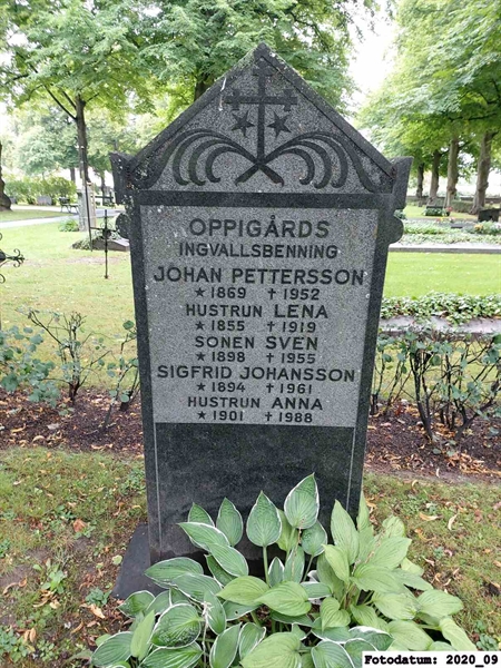 Grave number: 1 Ö 1    10