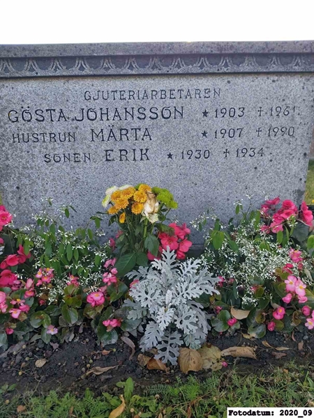 Grave number: 1 Ö 20   134