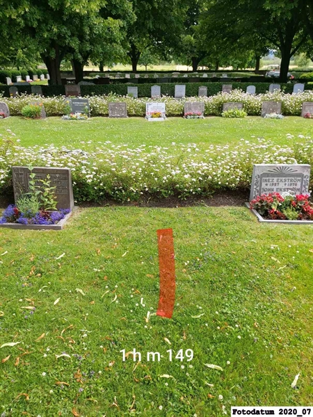 Grave number: 1 H M   149