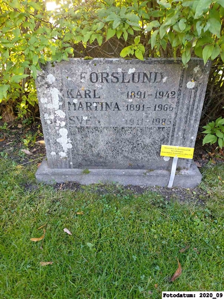 Grave number: 1 Ö 23    14