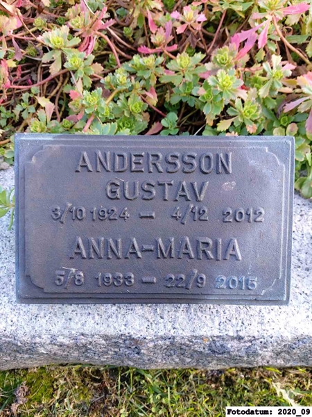 Grave number: 1 AG Y   284