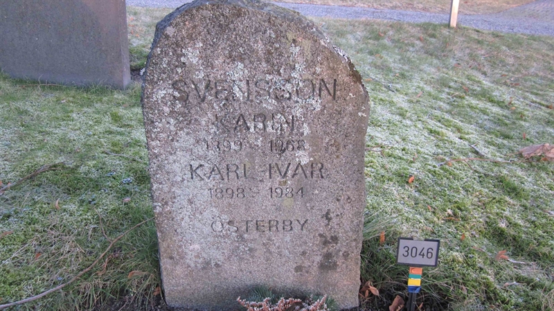 Grave number: KG H  3046, 3047