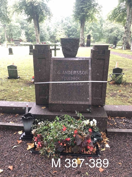 Grave number: AK M   387, 388, 389