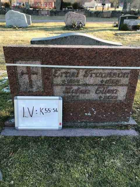 Grave number: LV K    55, 56