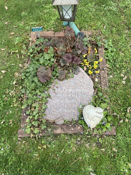 Grave number: NÅ U45    25
