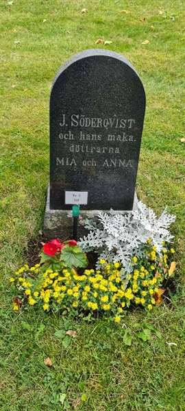 Grave number: M S  148