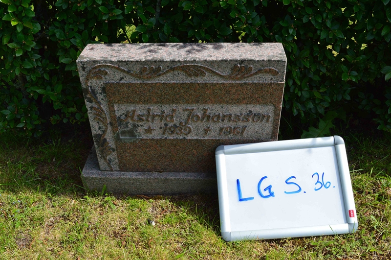 Grave number: LG S    36